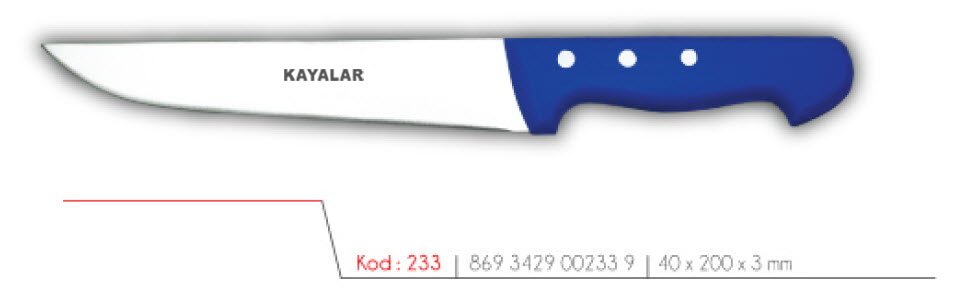 ABS SAPLI ÇUBUK ÇELİK 4 NO BALIK BIÇAĞI