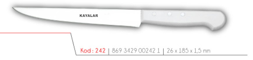 ABS SAPLI ÇUBUK ÇELİK ORTA BOY PEYNİR BIÇAĞI