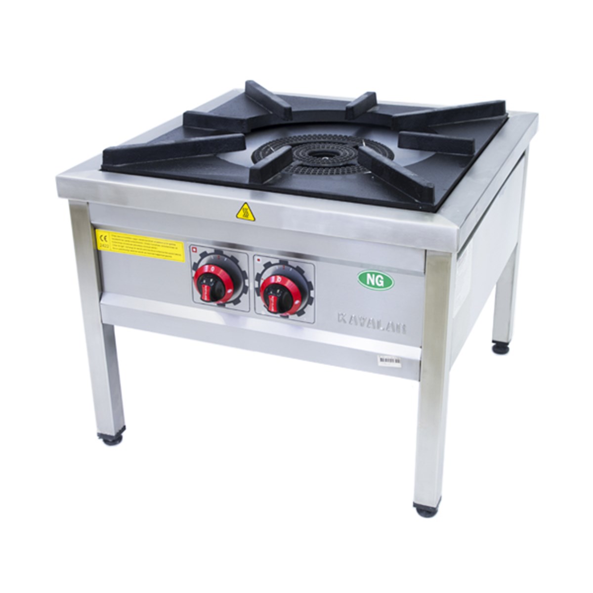 Çift Yanışlı Yer Ocağı D.Gazlı Emn.Ventilli 20 Kw