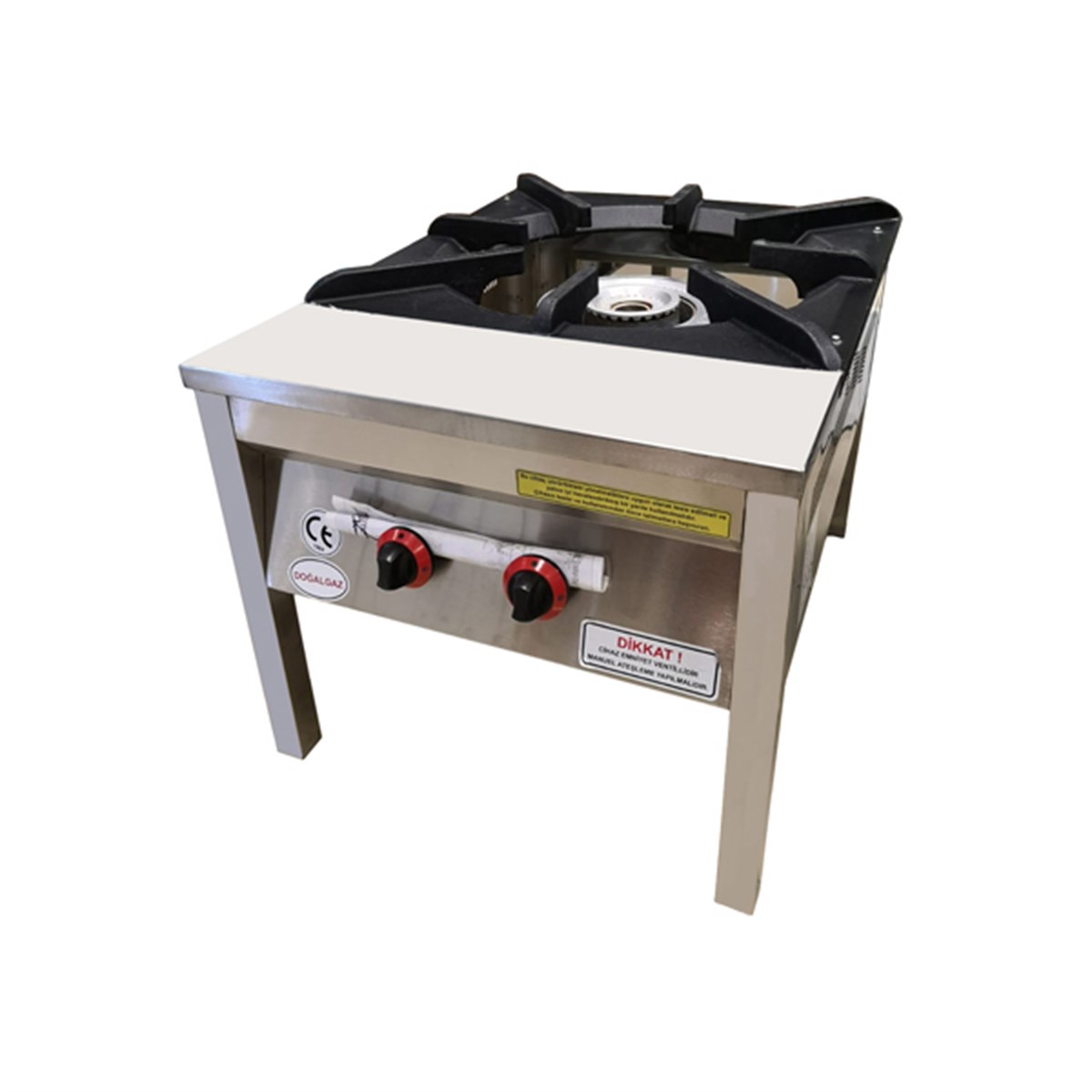 Çift Yanışlı Yer Ocağı D.Gazlı Emn.Ventilli