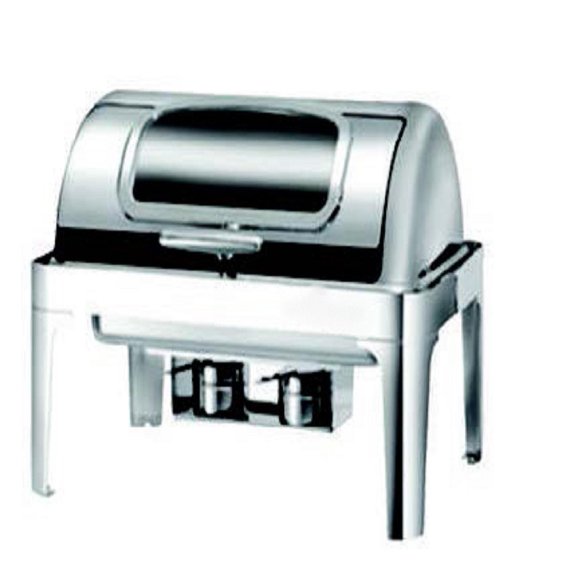 Deluxe Camlı Rolltop Chafing Dish Elektrikli