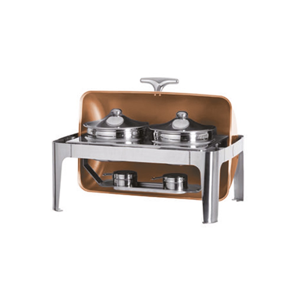 Deluxe Copper Dikdörtgen Çorbalık Jel Yakıtlı