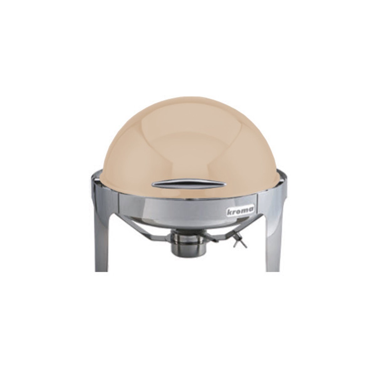 Deluxe Yuvarlak Rolltop Chafing Dish Bej Elektrikli 6 lt