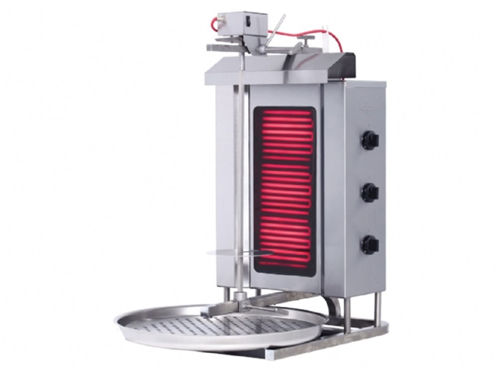 Döner Ocağı Elektrikli 3 Gözlü Üstten Motor