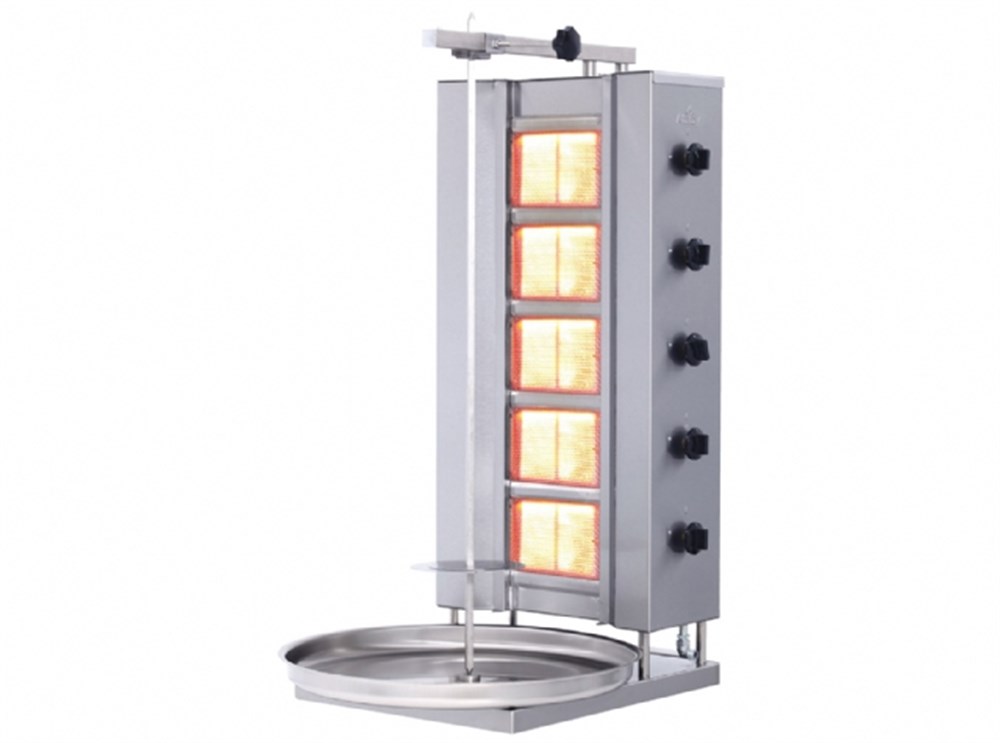 Döner Ocağı Gazlı 5 Gözlü Sabit