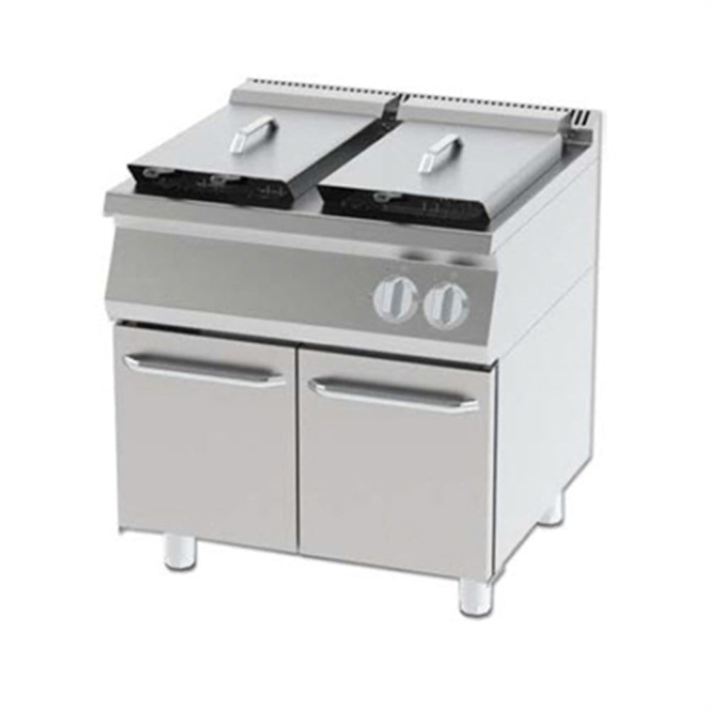 Fritöz Çift Sepetli Elektrikli 80x74x85