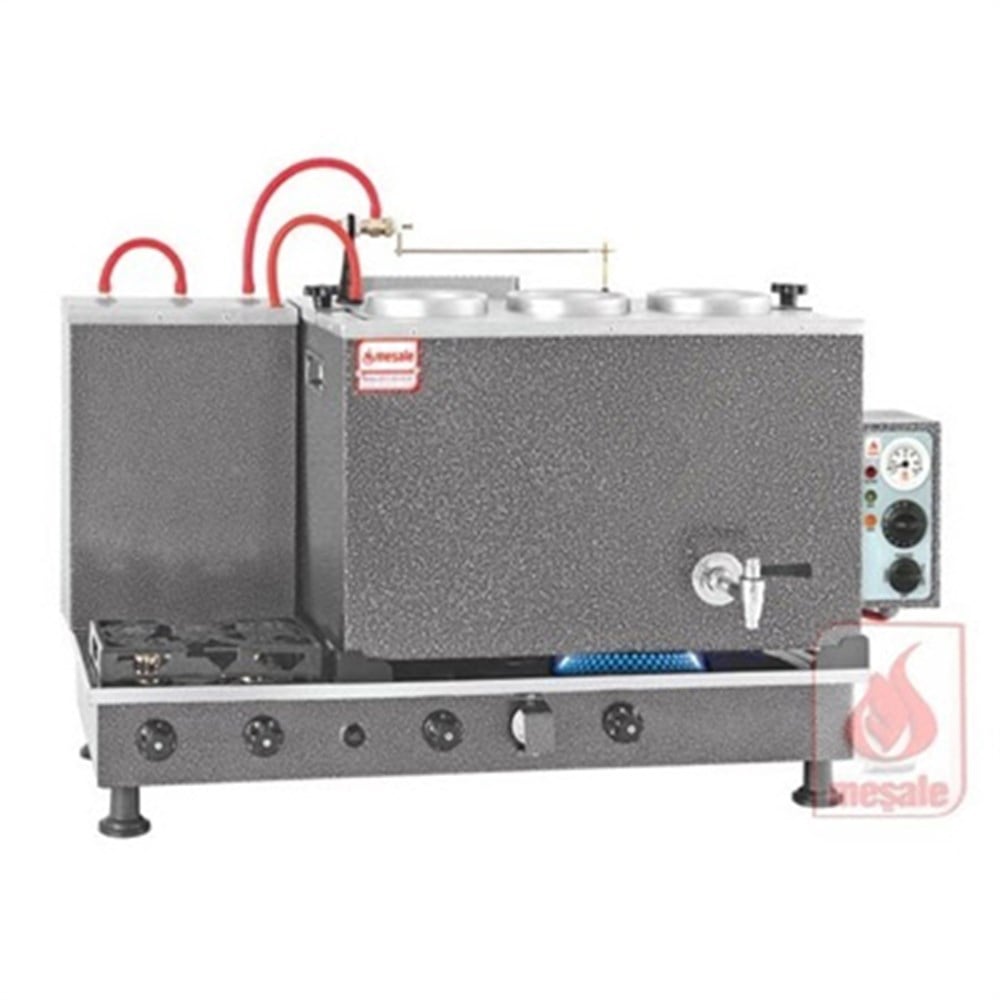 Full Otomatik Çay Makinesi 3 Demlikli-Chromat Turbo Max Üstü Açılır 