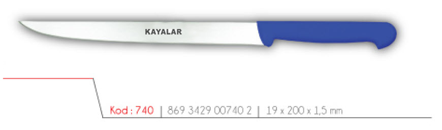 KAYMAZ SAPLI ÇUBUK ÇELİK FLATO BALIK BIÇAĞI