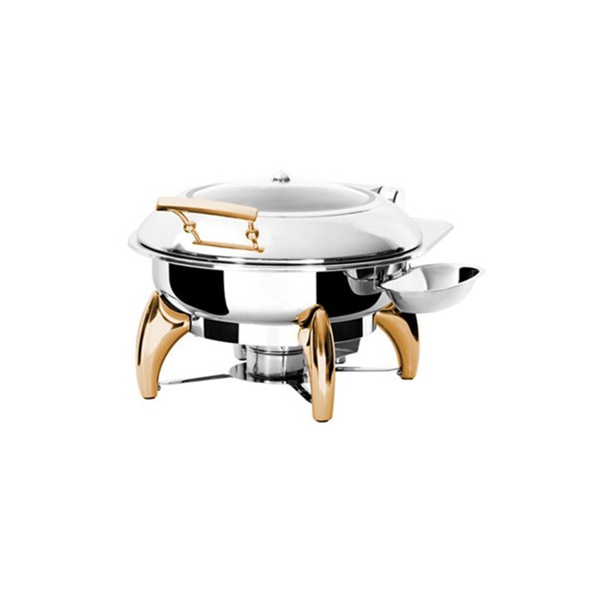 KROMA Exclusive Gold Yuvarlak Cha.Dish Jel Yakıtlı