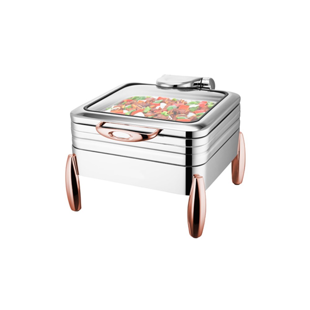 Milano Copper GN 2/3 Chafing Dish Jel Yakıtlı