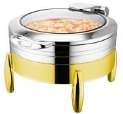 Milano Gold Yuvarlak Chafing Dish Elektrikli