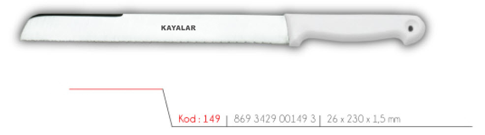 MOBLEN SAPLI ÇUBUK Ç. ORTA BOY DİŞLİ EKMEK BIÇAĞI