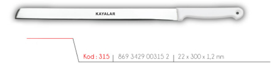 MOBLEN SAPLI PASLANMAZ Ç. 30 cm GANAJ KAZIMA BIÇAĞI