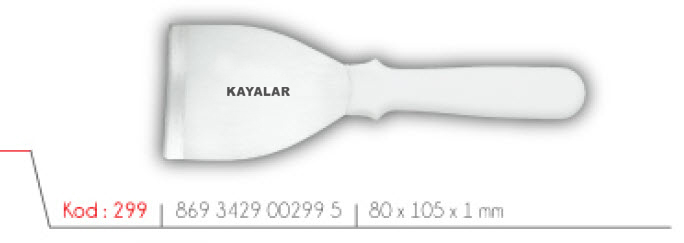 MOBLEN SAPLI PASLANMAZ ÇELİK 1 NO SPATÜL