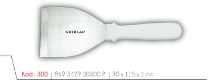 MOBLEN SAPLI PASLANMAZ ÇELİK 2 NO SPATÜL