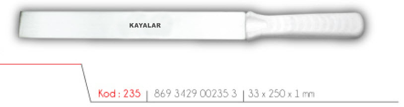 MOBLEN SAPLI PASLANMAZ ÇELİK 25 cm DÜZ PASTA PLEYTİ