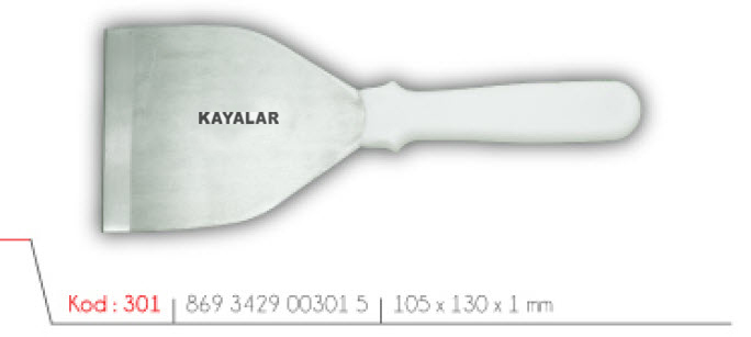 MOBLEN SAPLI PASLANMAZ ÇELİK 3 NO SPATÜL