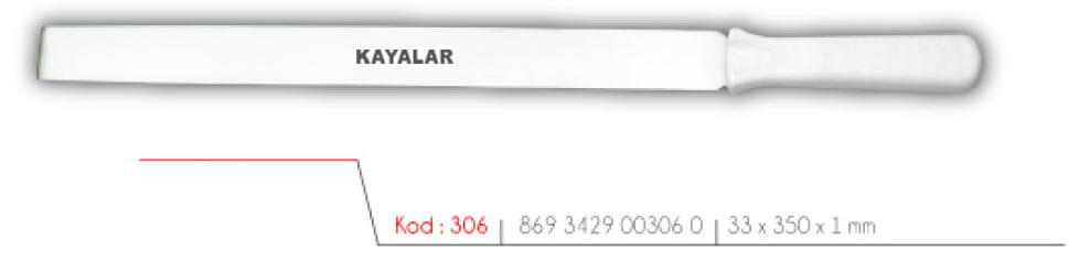 MOBLEN SAPLI PASLANMAZ ÇELİK 35 cm DÜZ PASTA PLEYTİ