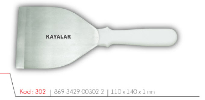 MOBLEN SAPLI PASLANMAZ ÇELİK 4 NO SPATÜL