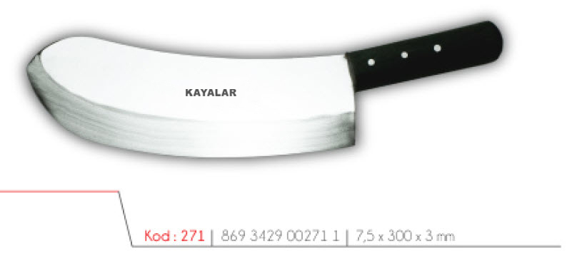 POLİETİLEN SAPLI PASLANMAZ ÇELİK 30 cm ZIRH