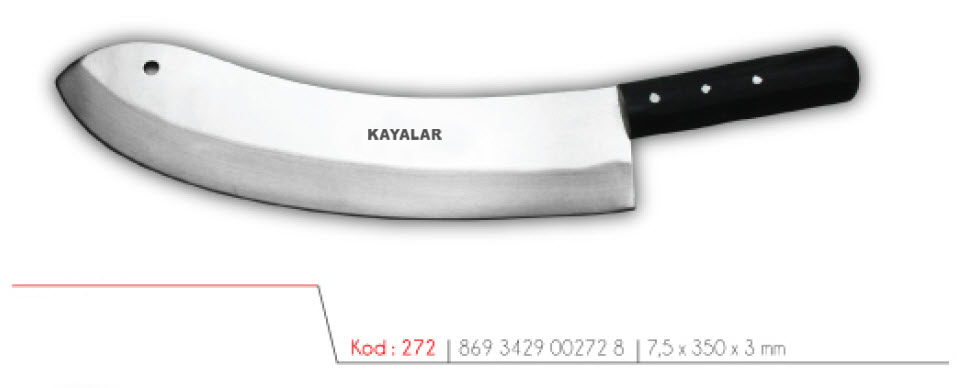 POLİETİLEN SAPLI PASLANMAZ ÇELİK 35 cm ZIRH
