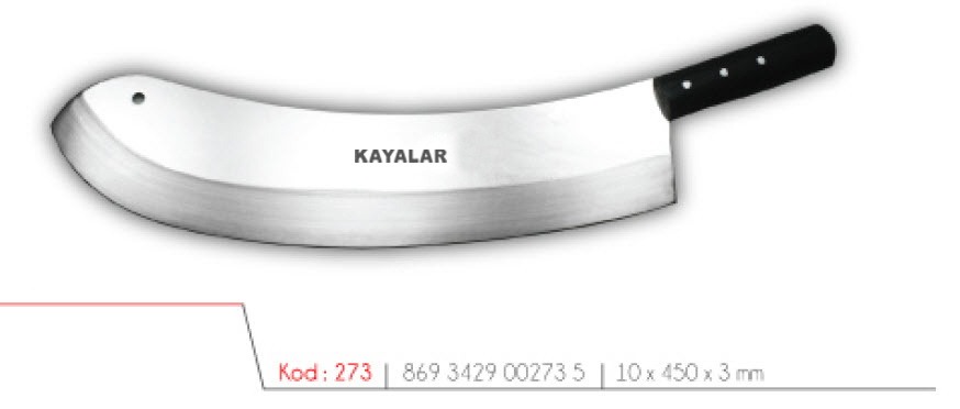 POLİETİLEN SAPLI PASLANMAZ ÇELİK 45 cm ZIRH