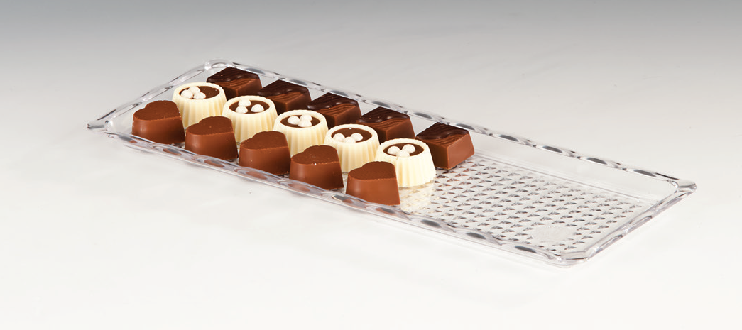 POLYCARBONAT ÇİKOLATA TEŞHİR   10*30 ŞEFFAF