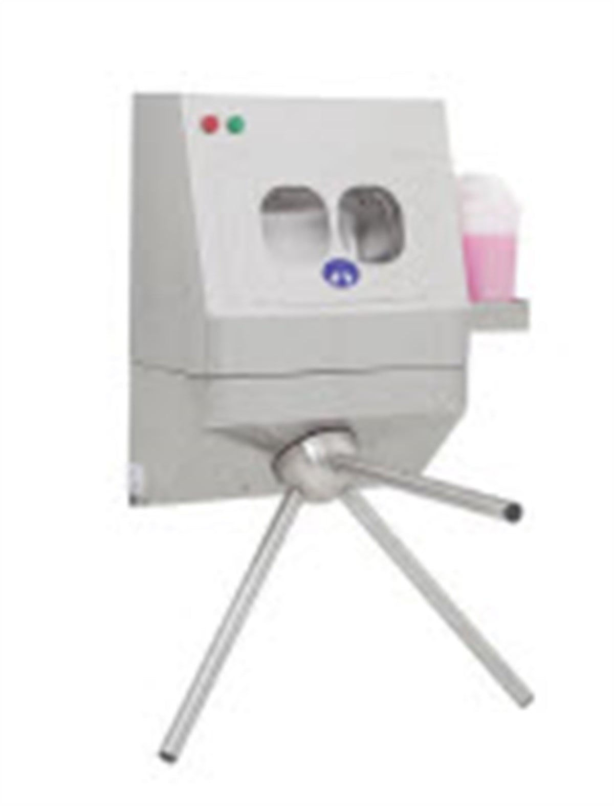 SENSÖRLÜ ÇİFT EL TURNİKELİ DEZENFEKTAN DİSPANSERİ