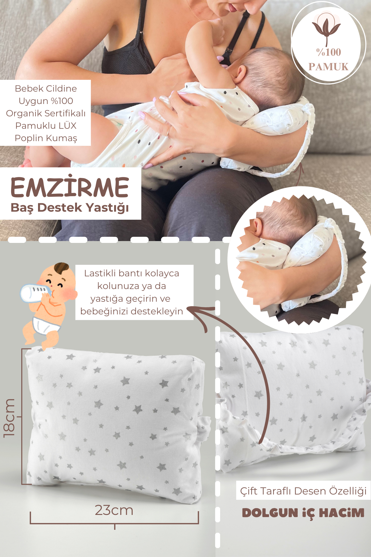 Bebek Emzirme ve  Destek Minderi