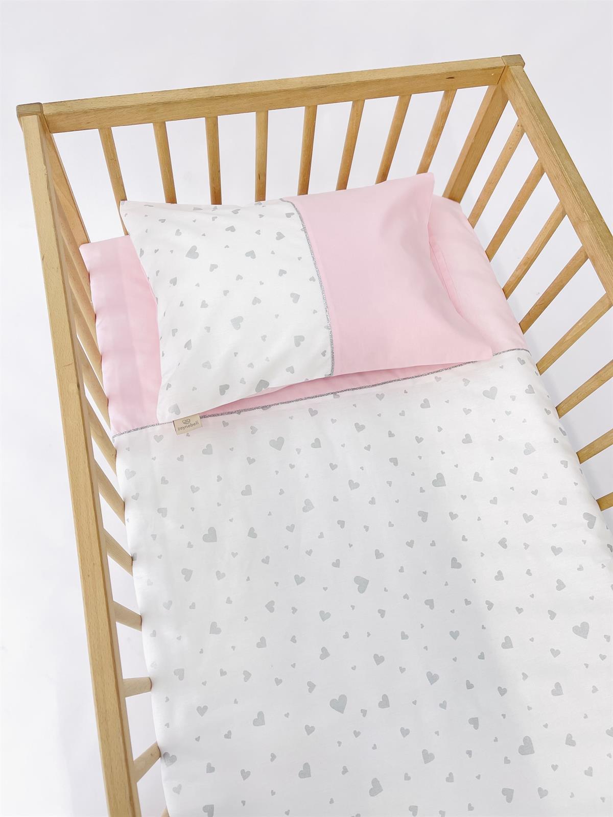 Baby Pink Silver Nevresim Takımı | Nevresim Takımı Fiyatları - zeynebeli.com