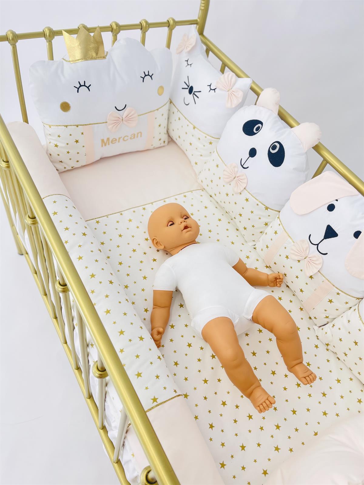 Gold Yıldızlar Somon Uyku Seti | Uyku Setleri Fiyatları - zeynebeli.com