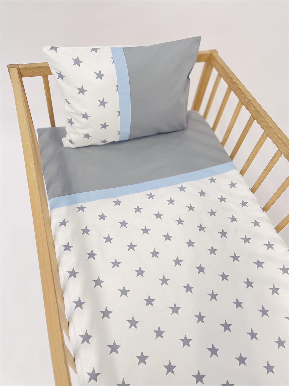 Grey Stars Mavi Nevresim Takımı | Nevresim Takımı Fiyatları - zeynebeli.com