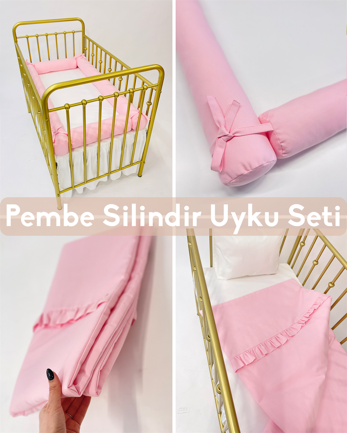 Pembe Silindir Uyku Seti | Uyku Setleri Fiyatları - zeynebeli.com