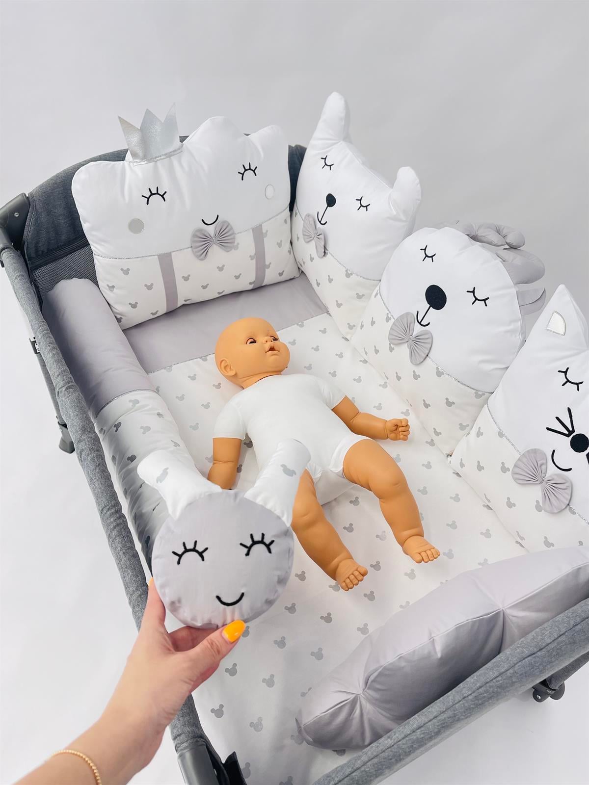 Silver Mickey Gri Uyku Seti | Uyku Setleri Fiyatları - zeynebeli.com