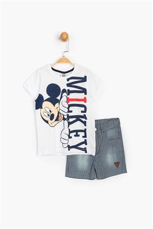 Disney Baby Mickey Mouse Lisanslı Şortlu Takım