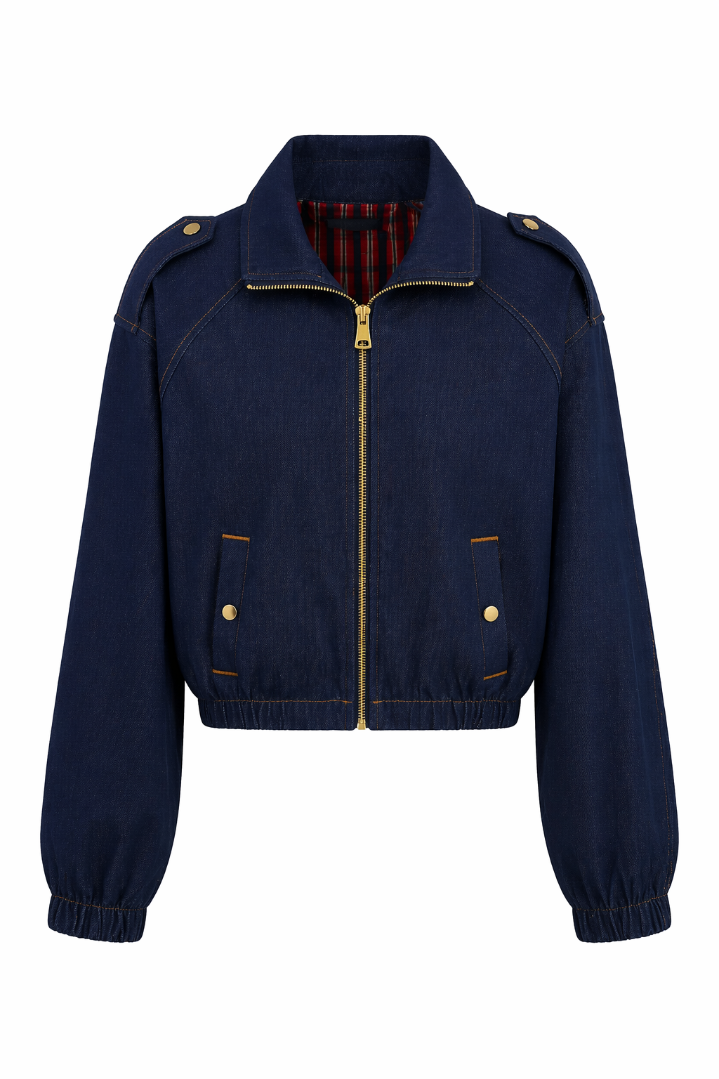 Gold Detaylı Bomber Ceket-Pantolon Takım