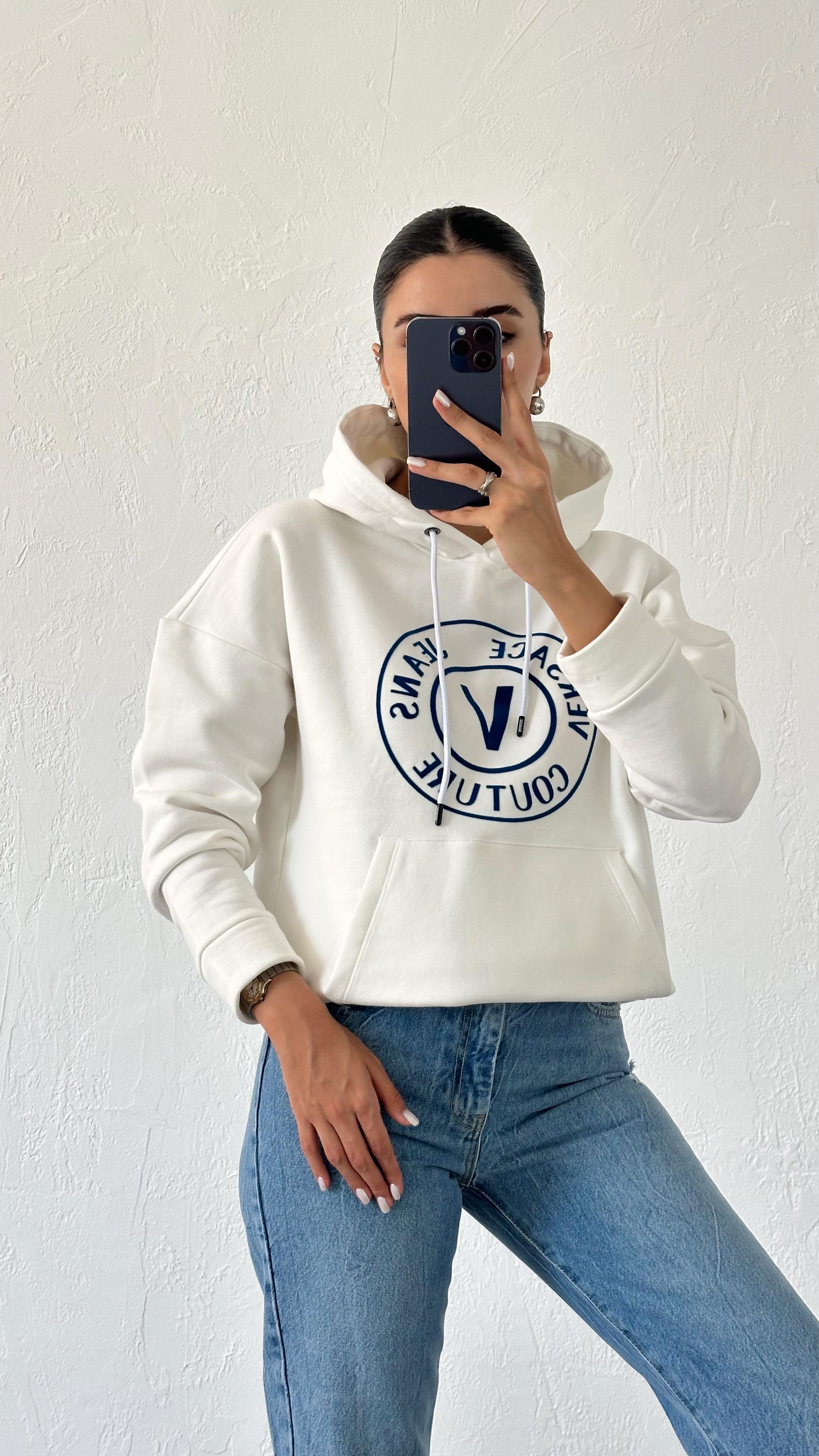 Vers Beyaz Sweatshirt