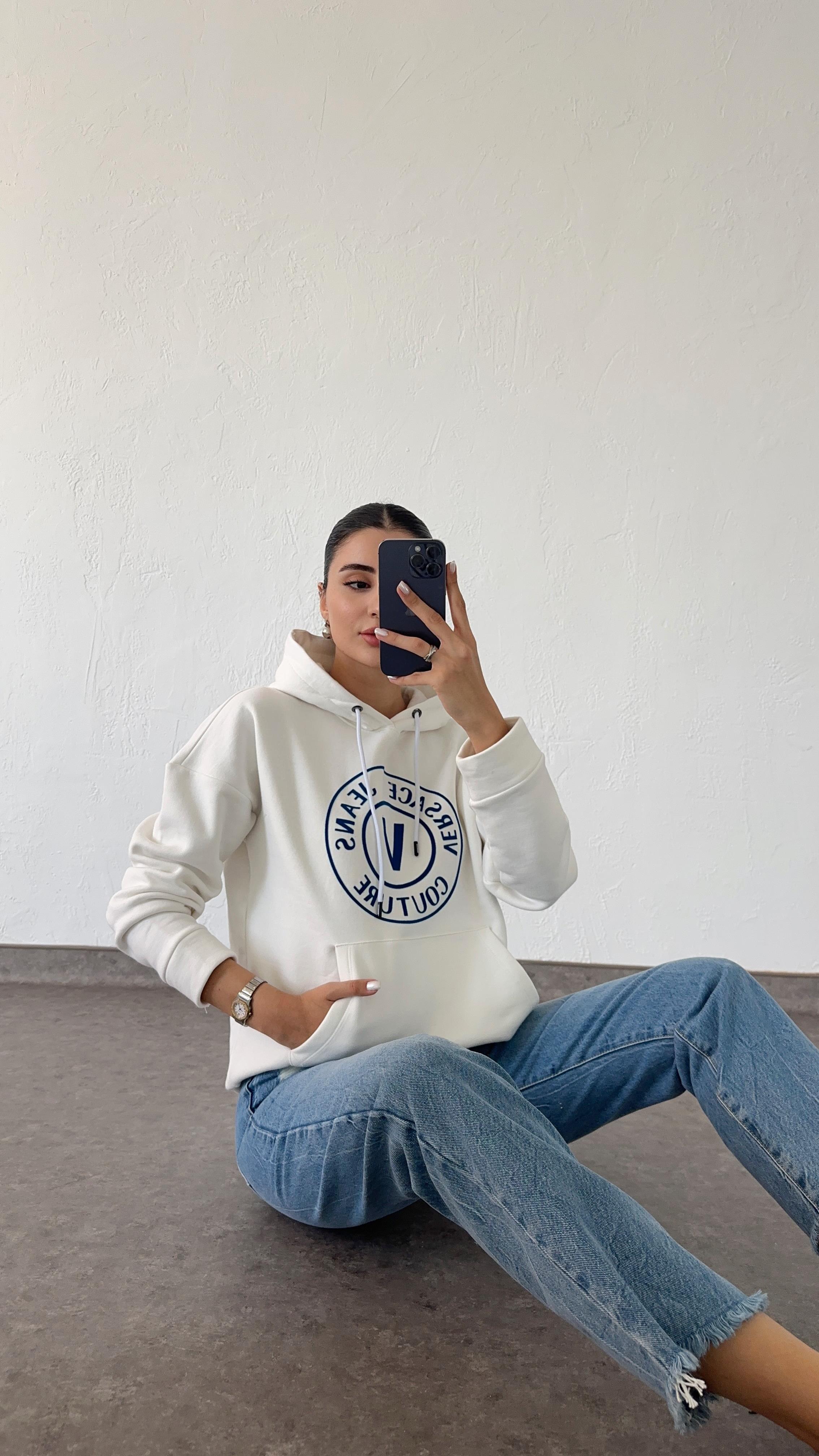 Vers Beyaz Sweatshirt
