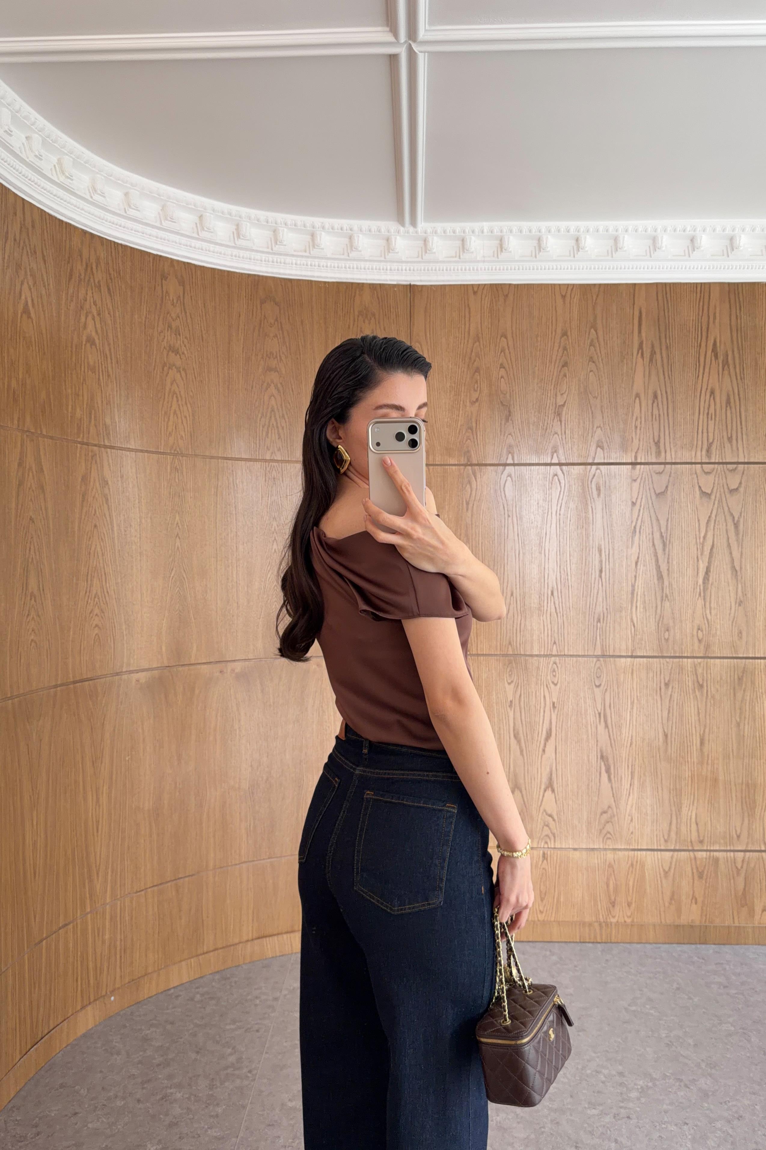 Wide Leg Lacivert Jean