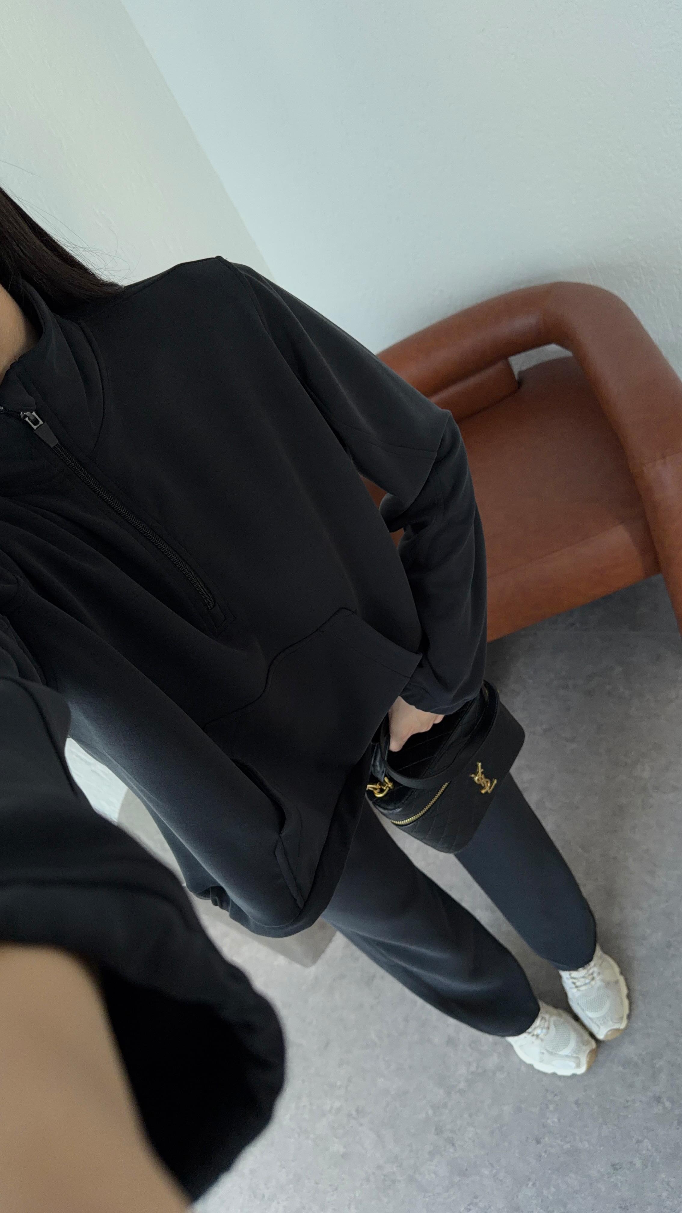 Yıkamalı Antrasit Modal Sweat