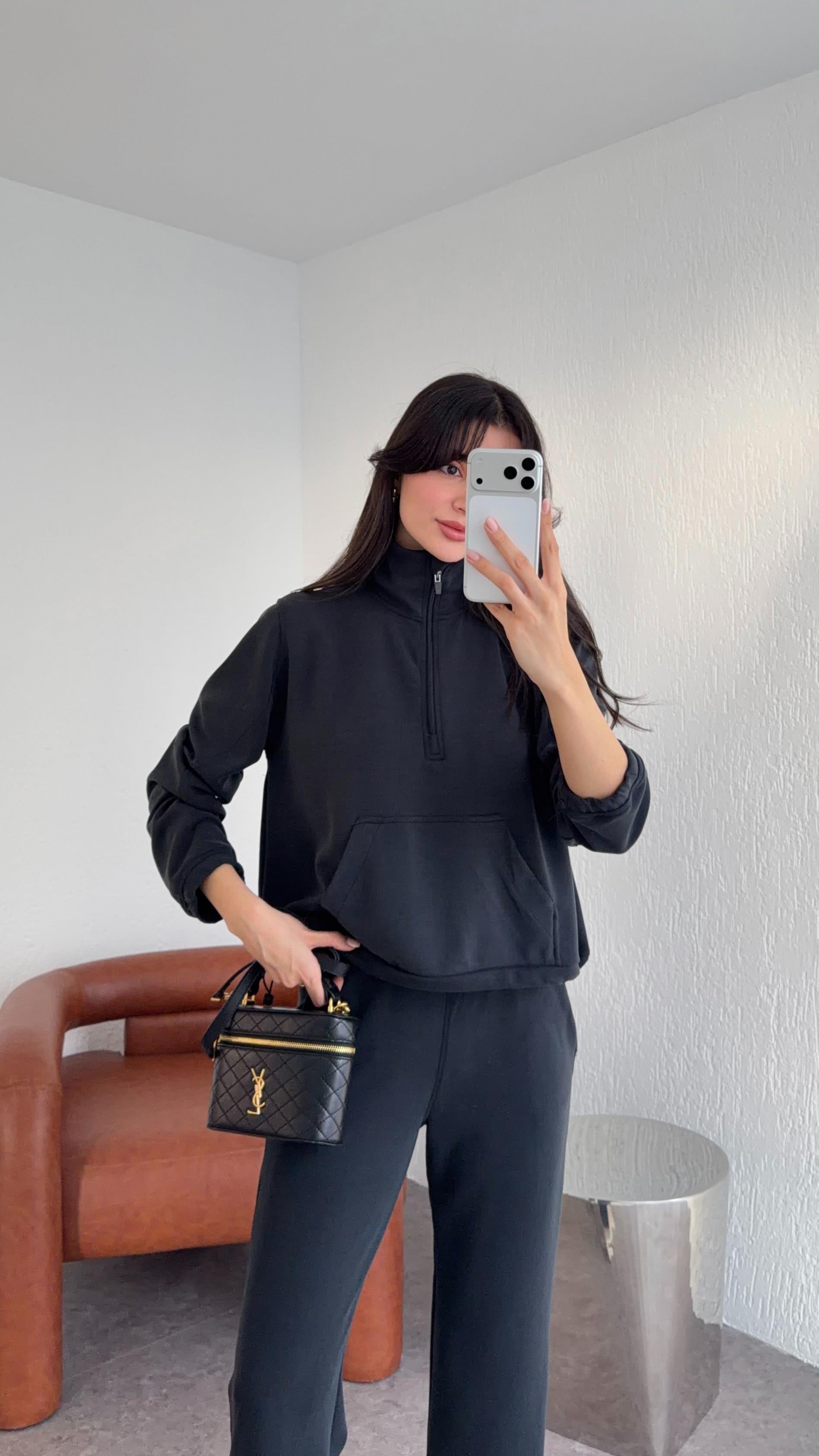 Yıkamalı Antrasit Modal Sweat