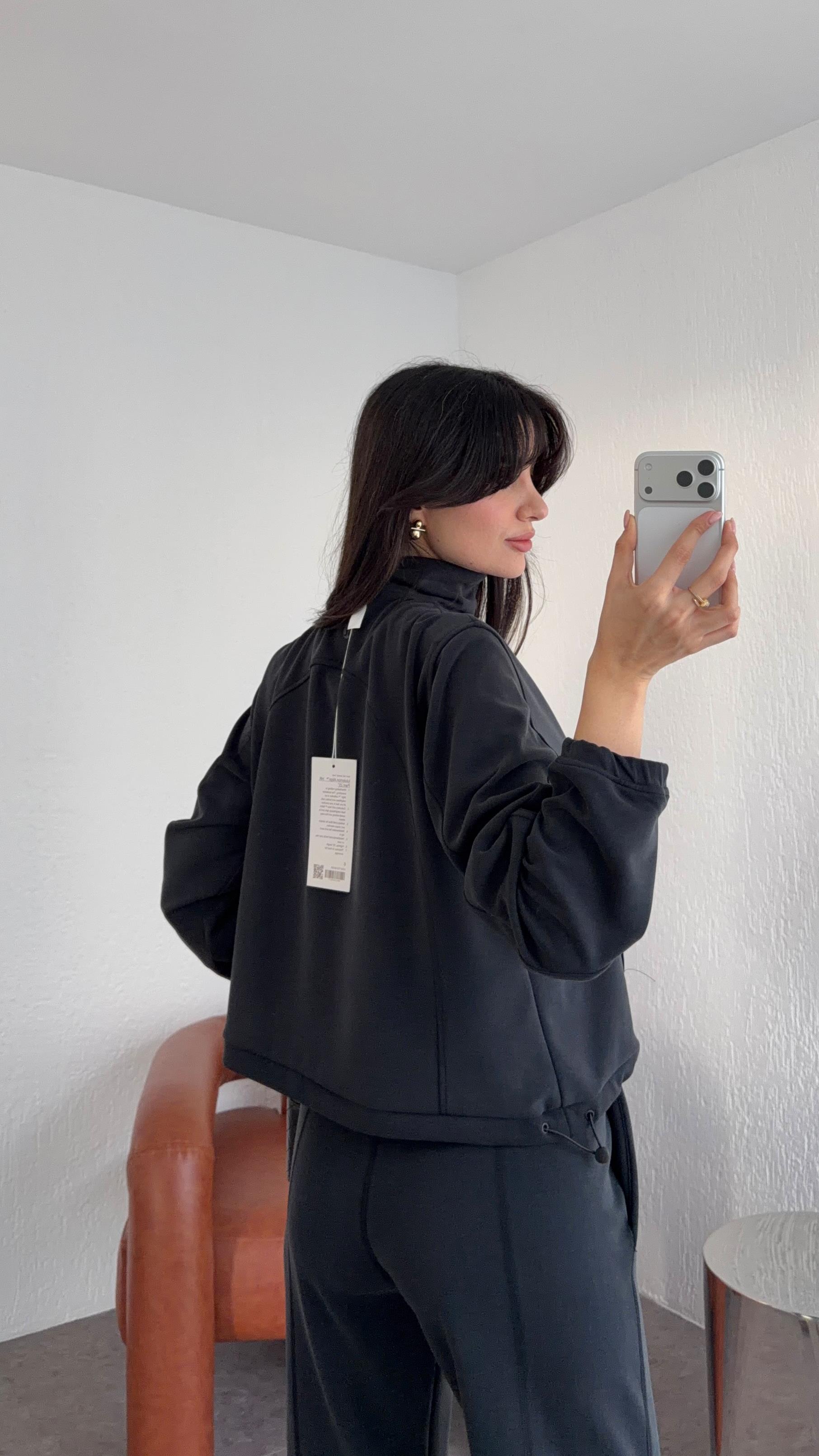 Yıkamalı Antrasit Modal Sweat
