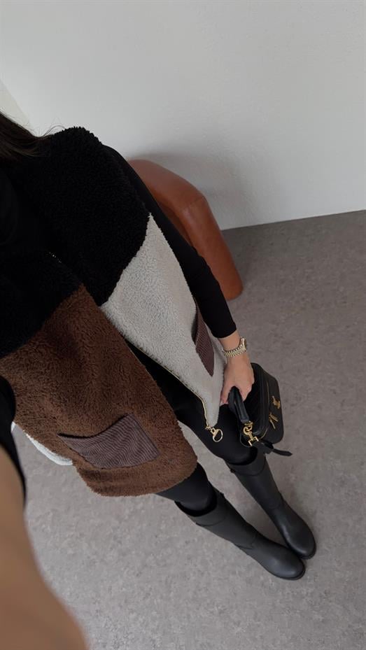 3 Renkli Peluş Yelek