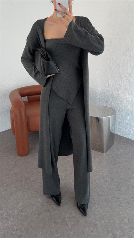 3lü Antrasit Takım