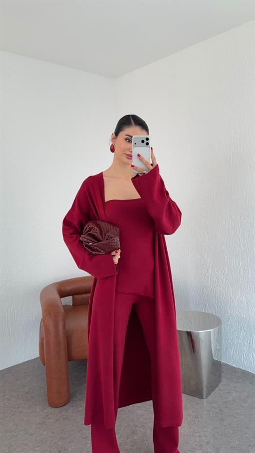 3lü Bordo Takım