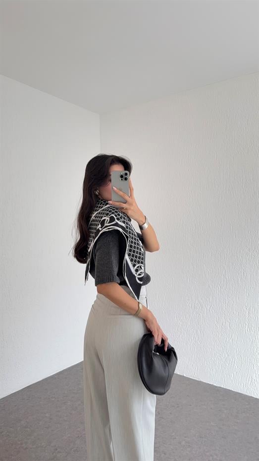 Açık Gri Dilvin Palazzo Pantolon