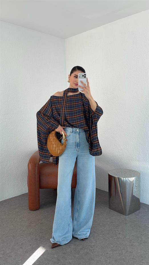 Açık Mavi Salaş Jean