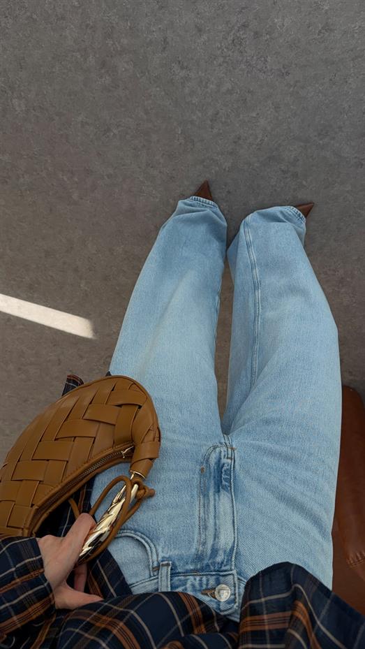 Açık Mavi Salaş Jean