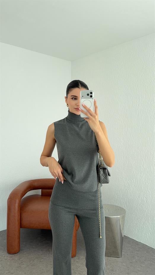 Antrasit Balıkçı Triko