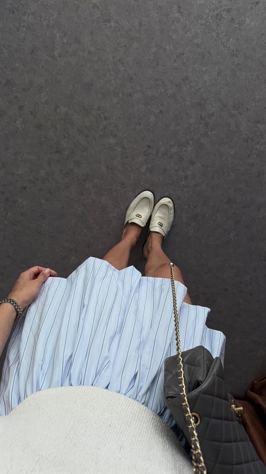 Bebe Mavisi Balon Etek